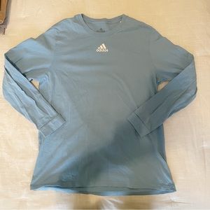 Men’s light blue adidas top XL